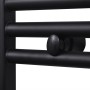 Schwarzer gebogener Badheizkörper 480x480 mm von vidaXL, Heizkörper - Ref: Foro24-141912, Preis: 67,11 €, Rabatt: %