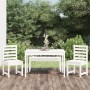 Garten-Essgruppe 4-teilig aus massivem weißem Kiefernholz von vidaXL, Gartensets - Ref: Foro24-3154702, Preis: 332,82 €, Raba...