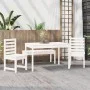 Juego de comedor de jardín 4 piezas madera maciza pino blanco de vidaXL, Conjuntos de jardín - Ref: Foro24-3154702, Precio: 3...