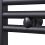 Schwarzer, gerader Badheizkörper 500 x 1160 mm von vidaXL, Heizkörper - Ref: Foro24-141907, Preis: 108,04 €, Rabatt: %