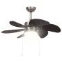 Ceiling fan with dark brown lamp 76 cm by vidaXL, Ceiling fans - Ref: Foro24-51488, Price: 99,21 €, Discount: %