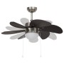 Ceiling fan with dark brown lamp 76 cm by vidaXL, Ceiling fans - Ref: Foro24-51488, Price: 99,21 €, Discount: %