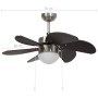 Ceiling fan with dark brown lamp 76 cm by vidaXL, Ceiling fans - Ref: Foro24-51488, Price: 99,21 €, Discount: %