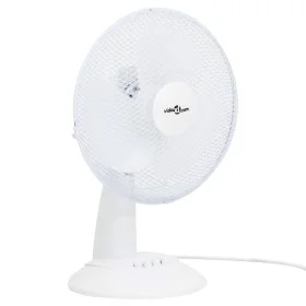 Ventilador de sobremesa 3 velocidades blanco 30 cm 40 W de vidaXL, Ventiladores de pie y de sobremesa - Ref: Foro24-51455, Pr...