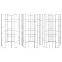 Arriate gaviones circular 3 uds acero galvanizado Ø30x50 cm