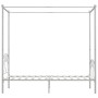 Weißer Himmelbettrahmen aus Metall, 90 x 200 cm von vidaXL, Betten und Lattenroste - Ref: Foro24-284426, Preis: 138,50 €, Rab...