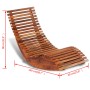 Akazienholz Schaukelliege von vidaXL, Gartenstühle - Ref: Foro24-42652, Preis: 123,50 €, Rabatt: %