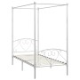 Weißer Himmelbettrahmen aus Metall, 120 x 200 cm von vidaXL, Betten und Lattenroste - Ref: Foro24-284428, Preis: 146,64 €, Ra...