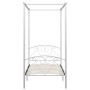 Weißer Himmelbettrahmen aus Metall, 120 x 200 cm von vidaXL, Betten und Lattenroste - Ref: Foro24-284428, Preis: 146,64 €, Ra...