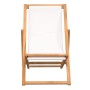 Cremefarbener Gartenstuhl aus Teakholz, 56 x 105 x 96 cm von vidaXL, Gartenstühle - Ref: Foro24-43802, Preis: 85,11 €, Rabatt: %