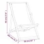 Cream teak garden chair 56x105x96 cm by vidaXL, Garden chairs - Ref: Foro24-43802, Price: 80,55 €, Discount: %