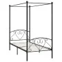 Estructura de cama con dosel metal negro 100x200 cm de vidaXL, Camas y somieres - Ref: Foro24-284434, Precio: 87,00 €, Descue...