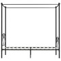 Estructura de cama con dosel metal negro 100x200 cm de vidaXL, Camas y somieres - Ref: Foro24-284434, Precio: 87,37 €, Descue...