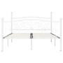 Bettgestell mit Lattenrost aus weißem Metall, 120 x 200 cm von vidaXL, Betten und Lattenroste - Ref: Foro24-284449, Preis: 15...