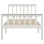 Estructura de cama de madera maciza de pino blanco 100x200 cm de vidaXL, Camas y somieres - Ref: Foro24-283215, Precio: 146,7...