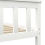 Estructura de cama de madera maciza de pino blanco 100x200 cm de vidaXL, Camas y somieres - Ref: Foro24-283215, Precio: 121,6...