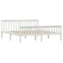 White solid pine wood bed frame 180x200 cm by vidaXL, Beds and slatted bases - Ref: Foro24-283219, Price: 210,53 €, Discount: %