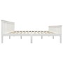 Estructura de cama madera de pino maciza blanca 180x200 cm de vidaXL, Camas y somieres - Ref: Foro24-283219, Precio: 213,79 €...