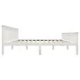 White solid pine wood bed frame 180x200 cm by vidaXL, Beds and slatted bases - Ref: Foro24-283219, Price: 210,53 €, Discount: %