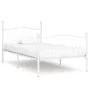 Estructura de cama con somier metal blanco 100x200 cm de vidaXL, Camas y somieres - Ref: Foro24-284448, Precio: 99,28 €, Desc...