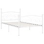 Bettgestell mit Lattenrost aus weißem Metall, 100 x 200 cm von vidaXL, Betten und Lattenroste - Ref: Foro24-284448, Preis: 10...