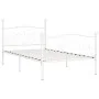 Estructura de cama con somier metal blanco 100x200 cm de vidaXL, Camas y somieres - Ref: Foro24-284448, Precio: 99,28 €, Desc...