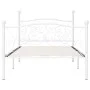 Estructura de cama con somier metal blanco 100x200 cm de vidaXL, Camas y somieres - Ref: Foro24-284448, Precio: 99,28 €, Desc...