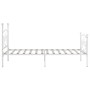 Bettgestell mit Lattenrost aus weißem Metall, 100 x 200 cm von vidaXL, Betten und Lattenroste - Ref: Foro24-284448, Preis: 10...
