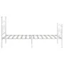 Estructura de cama con somier metal blanco 100x200 cm de vidaXL, Camas y somieres - Ref: Foro24-284448, Precio: 99,28 €, Desc...