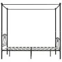 Estructura de cama con dosel metal negro 140x200 cm de vidaXL, Camas y somieres - Ref: Foro24-284436, Precio: 214,70 €, Descu...