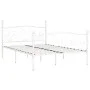 Bed frame with white metal slatted base 160x200 cm by vidaXL, Beds and slatted bases - Ref: Foro24-284451, Price: 176,84 €, D...