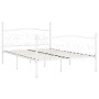Bettgestell mit Lattenrost aus weißem Metall, 160 x 200 cm von vidaXL, Betten und Lattenroste - Ref: Foro24-284451, Preis: 18...
