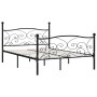 Bed frame with black metal slatted base 120x200 cm by vidaXL, Beds and slatted bases - Ref: Foro24-284456, Price: 170,49 €, D...