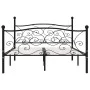 Bed frame with black metal slatted base 120x200 cm by vidaXL, Beds and slatted bases - Ref: Foro24-284456, Price: 168,63 €, D...