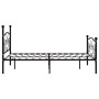 Bed frame with black metal slatted base 120x200 cm by vidaXL, Beds and slatted bases - Ref: Foro24-284456, Price: 170,49 €, D...