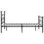 Bed frame with black metal slatted base 120x200 cm by vidaXL, Beds and slatted bases - Ref: Foro24-284456, Price: 168,63 €, D...