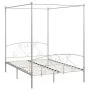 Estructura de cama con dosel metal blanco 160x200 cm de vidaXL, Camas y somieres - Ref: Foro24-284430, Precio: 201,80 €, Desc...