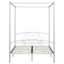 Weißer Himmelbettrahmen aus Metall, 160 x 200 cm von vidaXL, Betten und Lattenroste - Ref: Foro24-284430, Preis: 206,47 €, Ra...