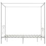 Weißer Himmelbettrahmen aus Metall, 160 x 200 cm von vidaXL, Betten und Lattenroste - Ref: Foro24-284430, Preis: 206,47 €, Ra...