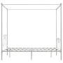 White metal canopy bed frame 160x200 cm by vidaXL, Beds and slatted bases - Ref: Foro24-284430, Price: 206,03 €, Discount: %