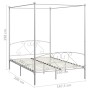 Weißer Himmelbettrahmen aus Metall, 160 x 200 cm von vidaXL, Betten und Lattenroste - Ref: Foro24-284430, Preis: 206,47 €, Ra...