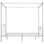 Estructura de cama con dosel metal blanco 200x200 cm de vidaXL, Camas y somieres - Ref: Foro24-284432, Precio: 132,41 €, Desc...