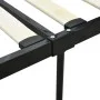 Black metal canopy bed frame 160x200 cm by vidaXL, Beds and slatted bases - Ref: Foro24-284437, Price: 233,72 €, Discount: %