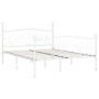 Bettgestell mit Lattenrost aus weißem Metall, 200 x 200 cm von vidaXL, Betten und Lattenroste - Ref: Foro24-284453, Preis: 11...