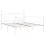 Estructura de cama con somier metal blanco 200x200 cm de vidaXL, Camas y somieres - Ref: Foro24-284453, Precio: 114,77 €, Des...