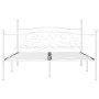 Estructura de cama con somier metal blanco 200x200 cm de vidaXL, Camas y somieres - Ref: Foro24-284453, Precio: 114,77 €, Des...