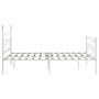 Bettgestell mit Lattenrost aus weißem Metall, 200 x 200 cm von vidaXL, Betten und Lattenroste - Ref: Foro24-284453, Preis: 11...