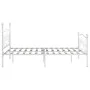 Estructura de cama con somier metal blanco 200x200 cm de vidaXL, Camas y somieres - Ref: Foro24-284453, Precio: 114,77 €, Des...