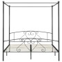 Gray metal canopy bed frame 180x200 cm by vidaXL, Beds and slatted bases - Ref: Foro24-284445, Price: 184,67 €, Discount: %