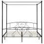 Schwarzer Himmelbettrahmen aus Metall, 180 x 200 cm von vidaXL, Betten und Lattenroste - Ref: Foro24-284438, Preis: 236,01 €,...